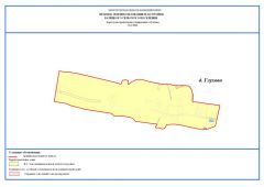 Карта градостроительного зонирования д.Глухово