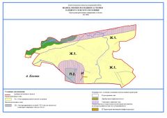 Карта градостроительного зонирования д.Косово