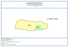 Карта градостроительного зонирования д.Старые Гусины