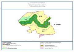Карта градостроительного зонирования д.Ташино